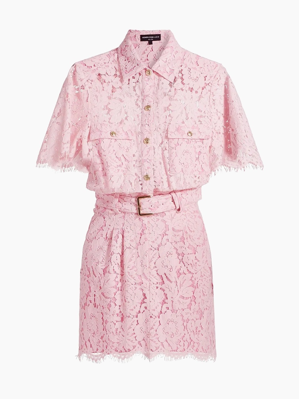 Generation Love Morgana Lace Dress Sugar Pink
